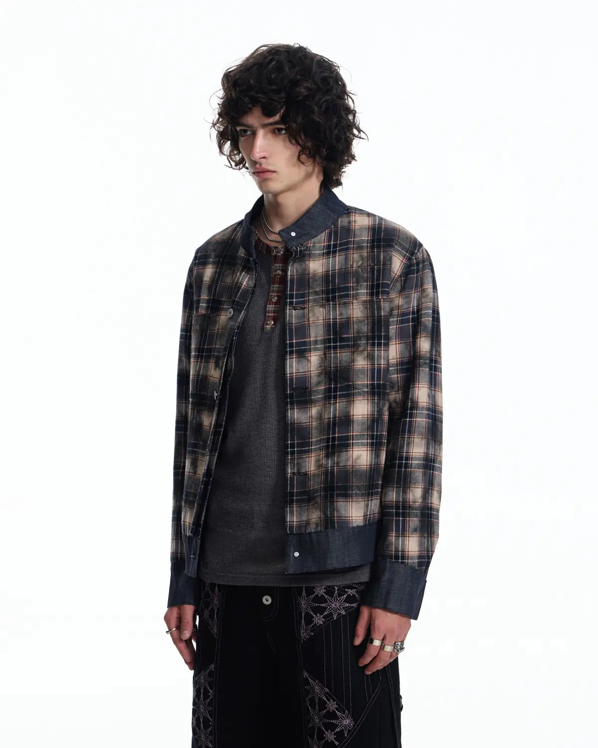 EMO Denim Embroidered Reversible Jacket