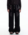 EMO Vintage D-Ring Pleated Knee Denim
