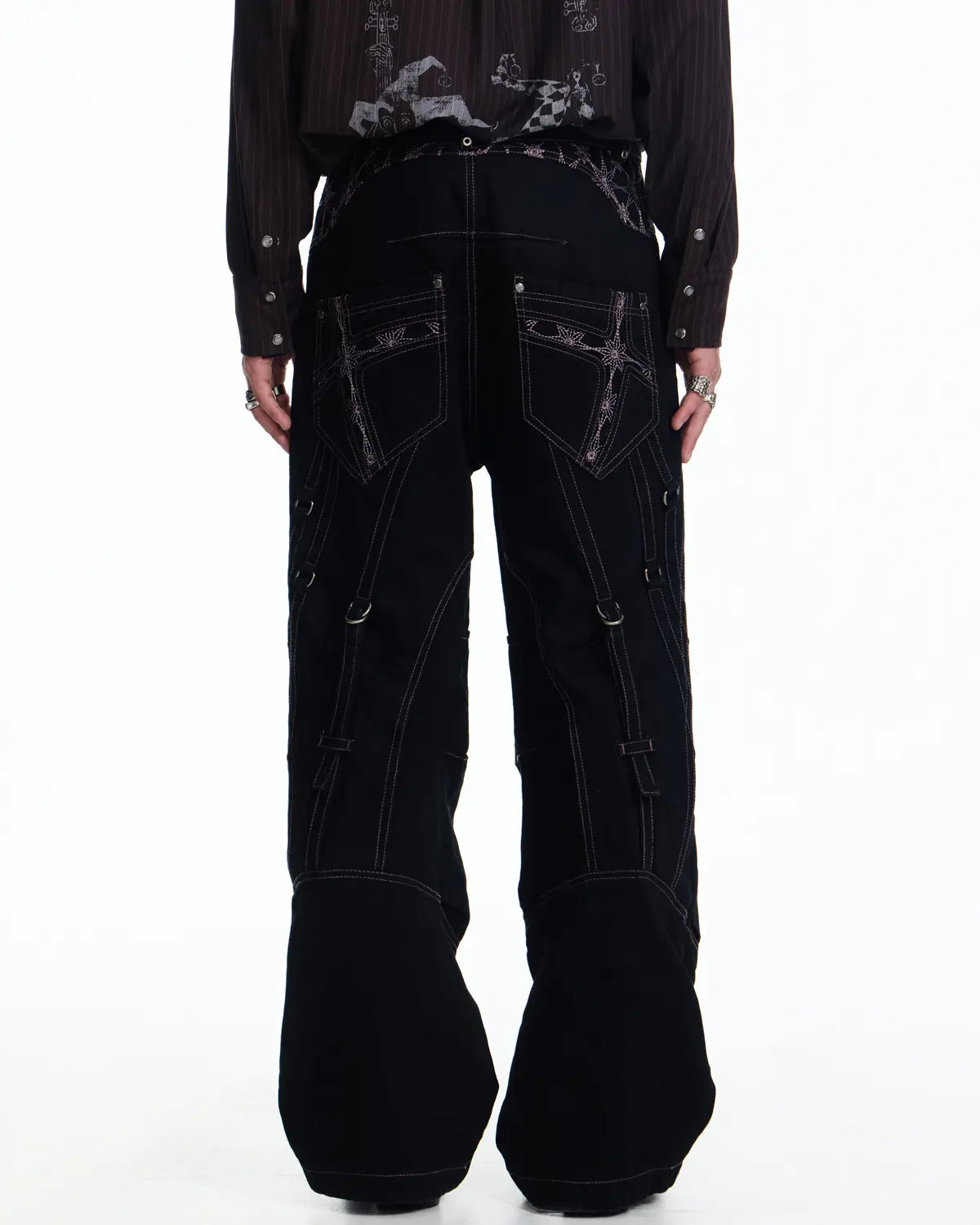 EMO Vintage D-Ring Pleated Knee Denim