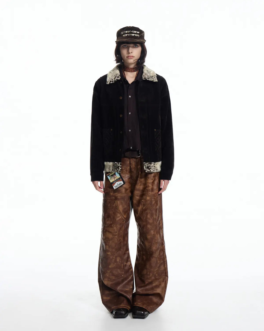 EMO  Vintage Suede Patchwork Jacket