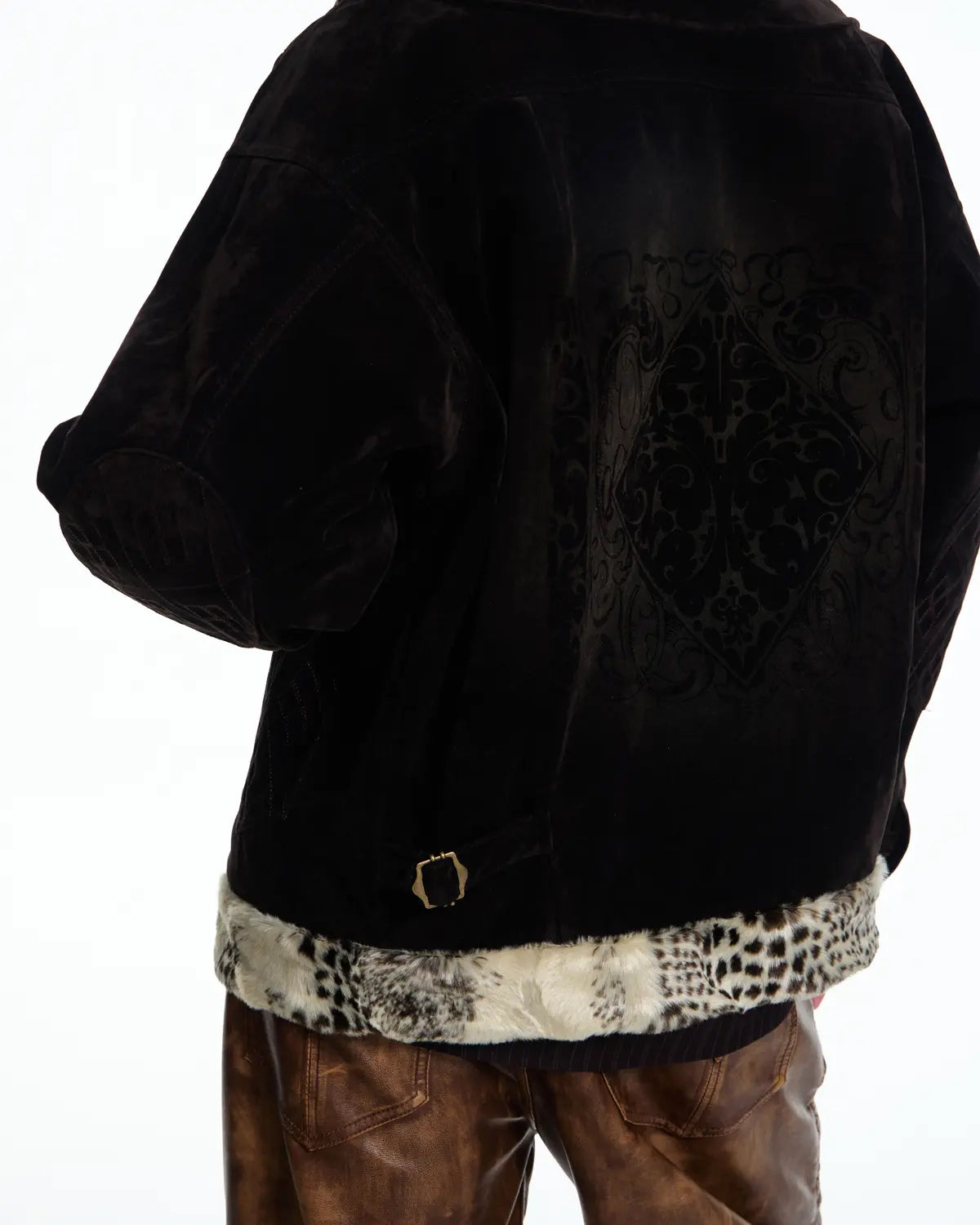 EMO  Vintage Suede Patchwork Jacket