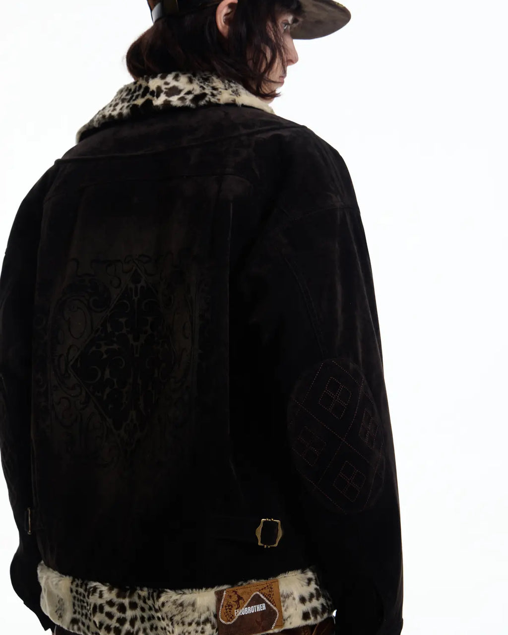 EMO  Vintage Suede Patchwork Jacket