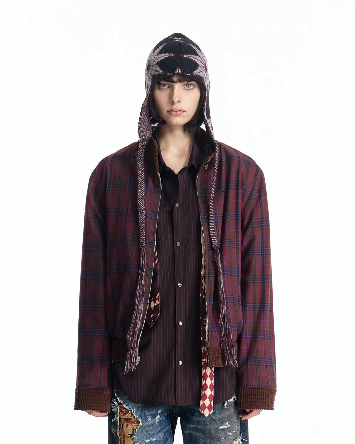 EMO Reversible Corduroy Waffle Bomber – EMOBROTHER EMO Reversible Corduroy Waffle Bomber – EMOBROTHER
