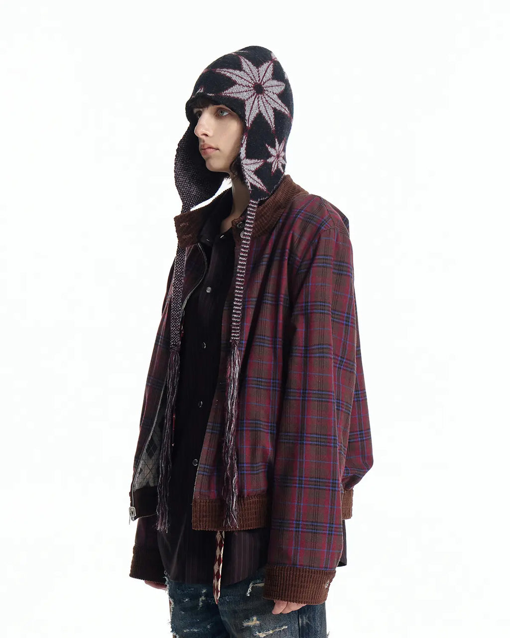 EMO Reversible Corduroy Waffle Bomber