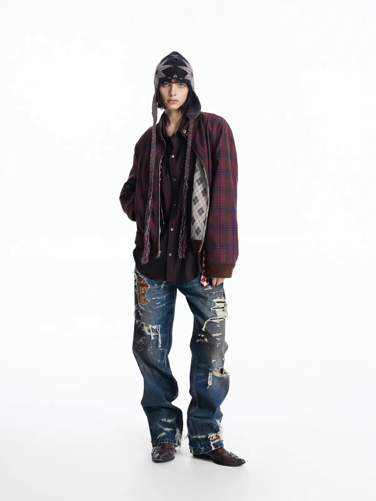 EMO Reversible Corduroy Waffle Bomber – EMOBROTHER EMO Reversible Corduroy Waffle Bomber – EMOBROTHER