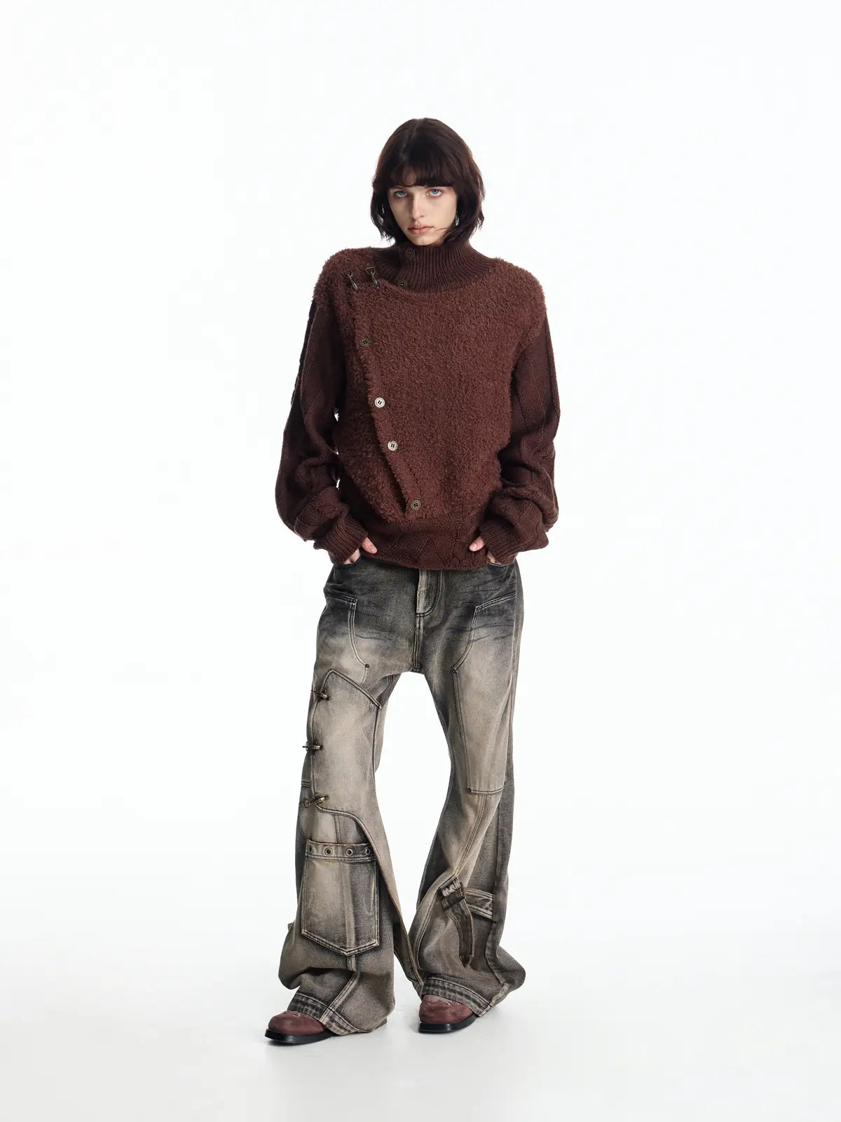 EMO Vintage Fencing Inspired Knit Sweater
