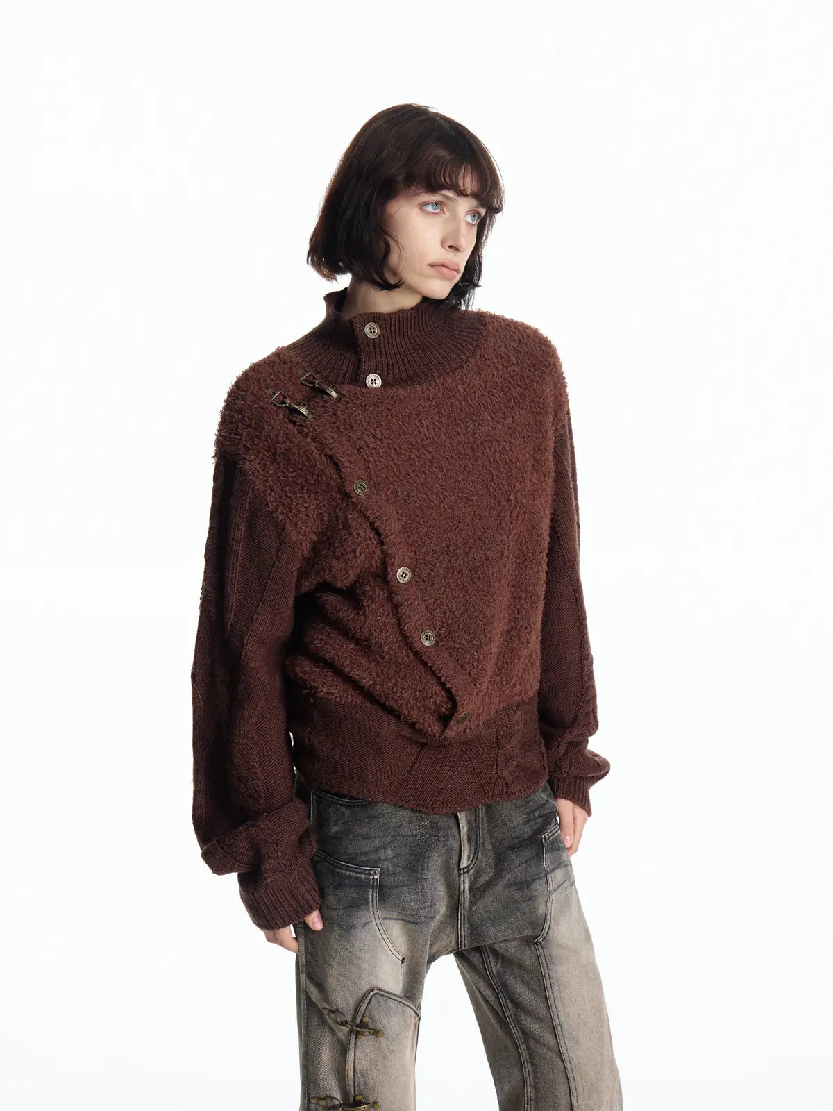 EMO Vintage Fencing Inspired Knit Sweater
