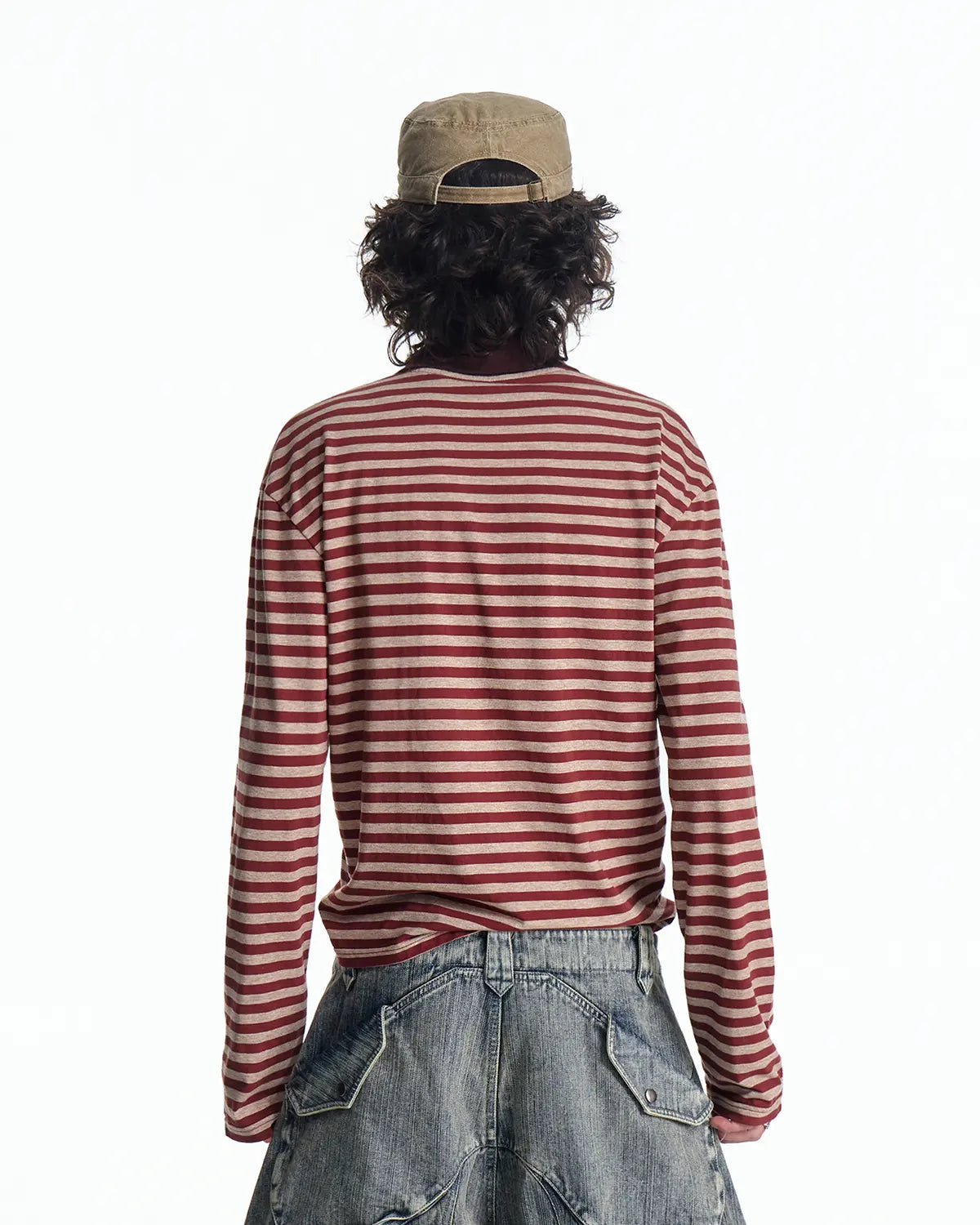 EMO "Retro Film Reel" Striped Knit Polo