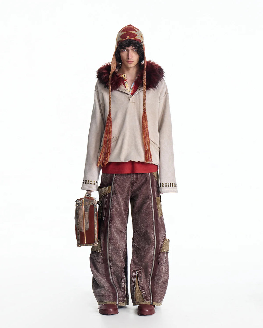 EMO Vintage Snow Wash Paratrooper Pants