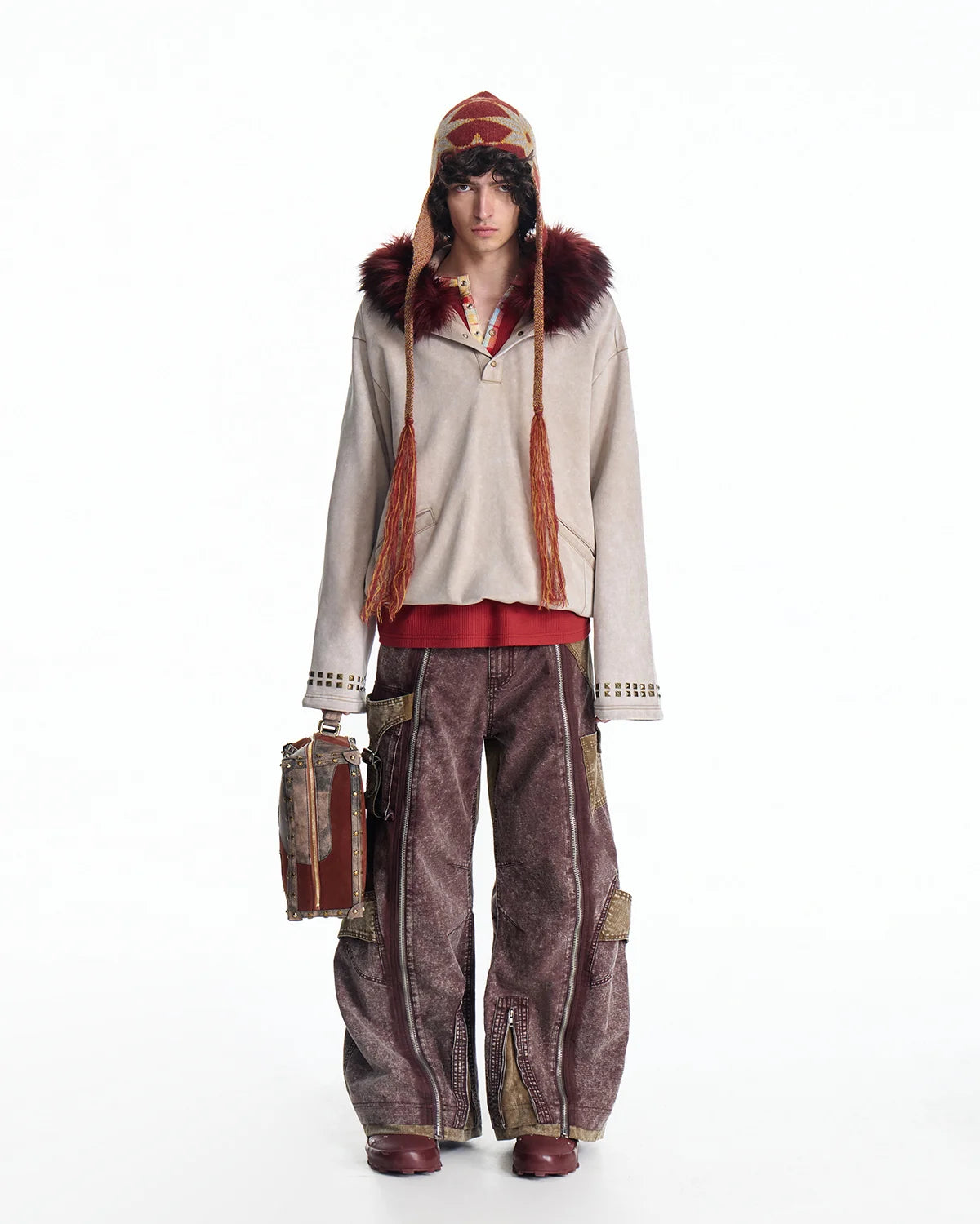 EMO Vintage Snow Wash Paratrooper Pants