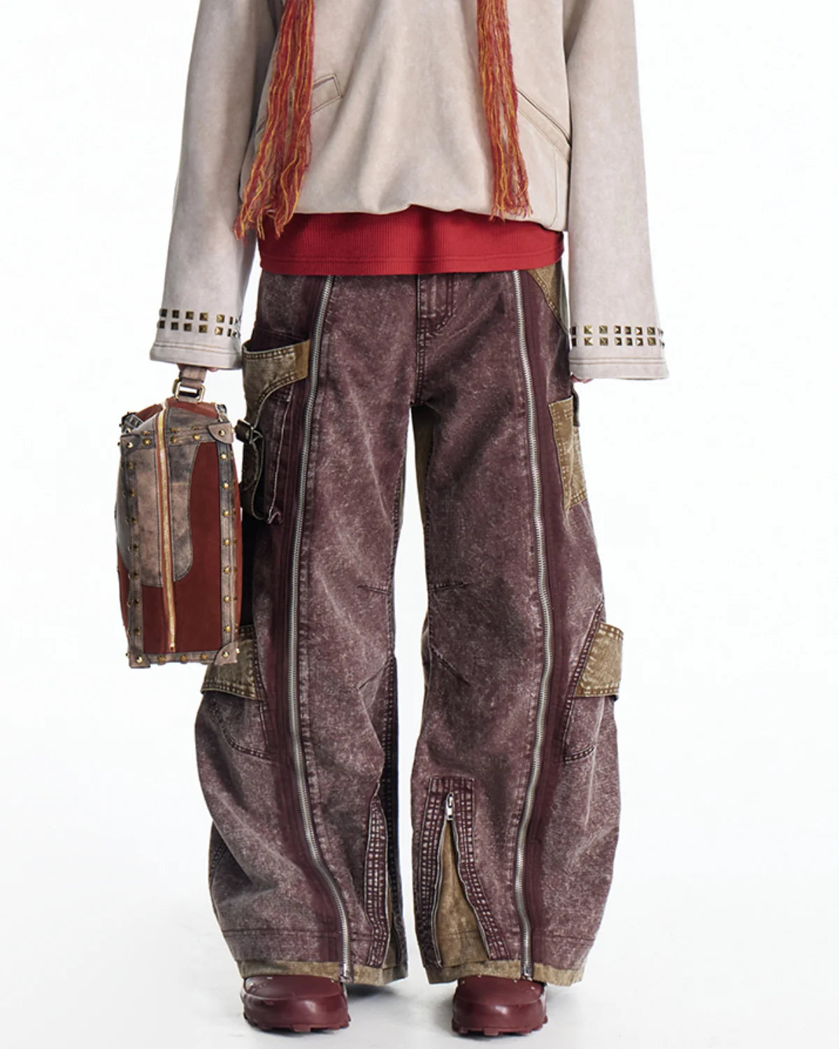 EMO Vintage Snow Wash Paratrooper Pants