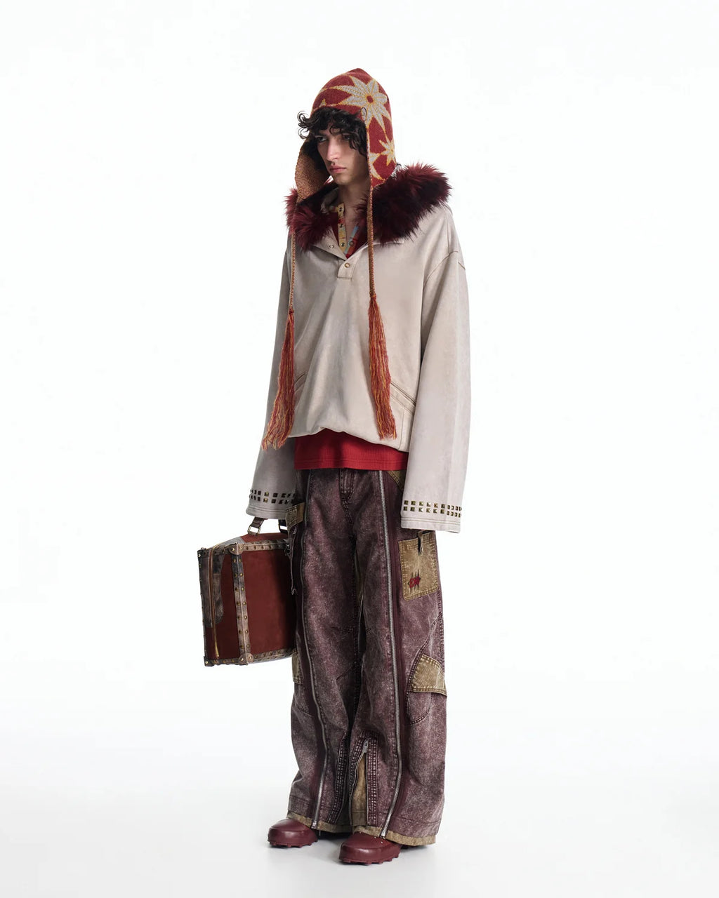 EMO Vintage Snow Wash Paratrooper Pants
