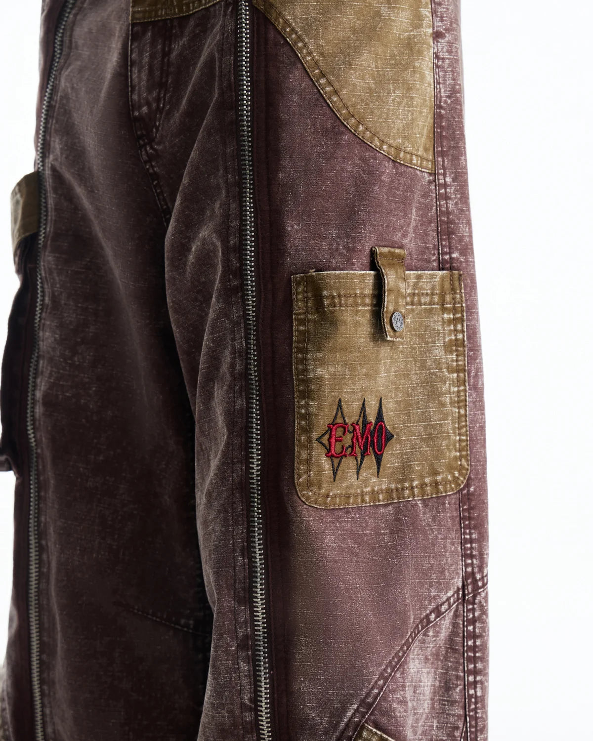 EMO Vintage Snow Wash Paratrooper Pants