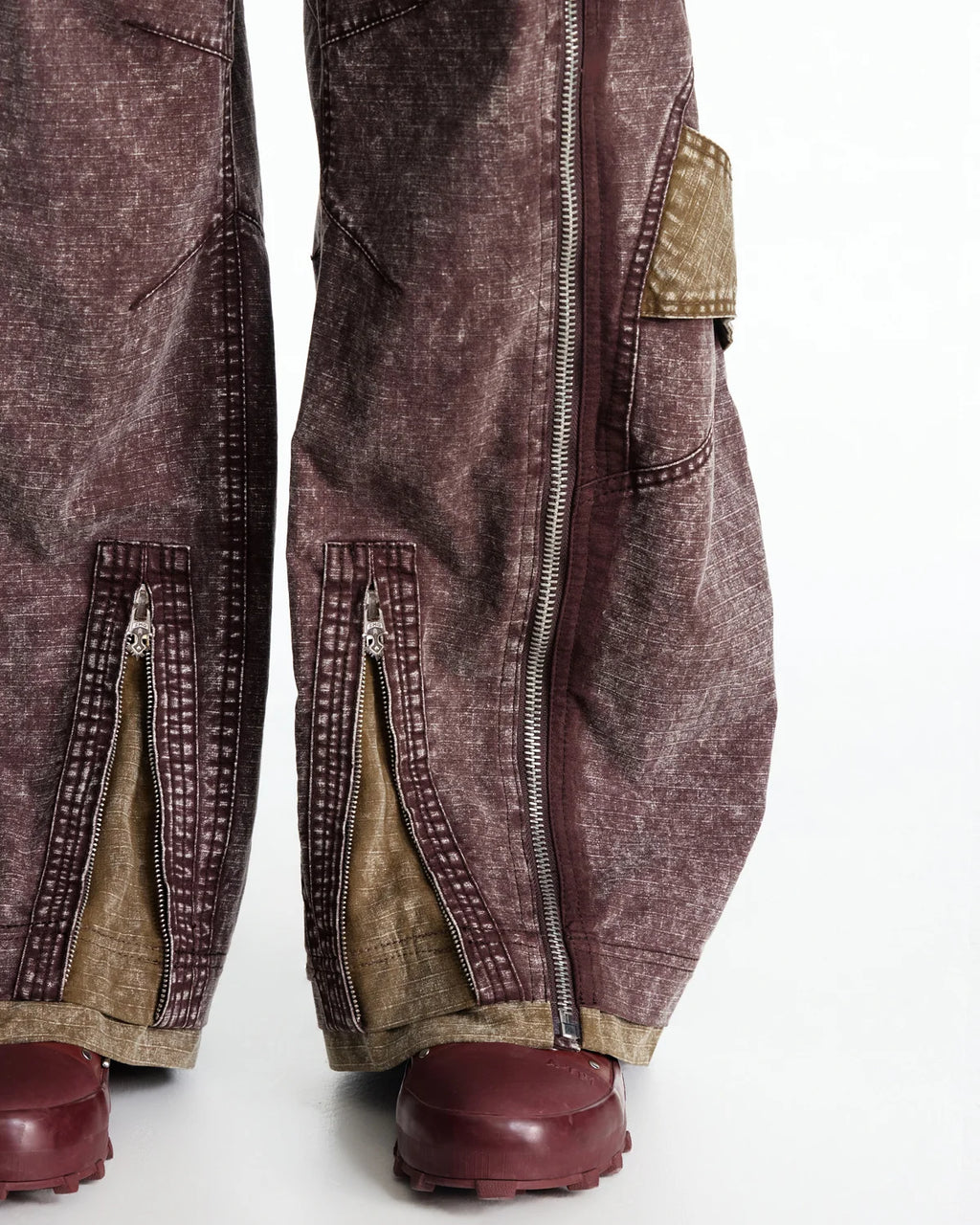 EMO Vintage Snow Wash Paratrooper Pants