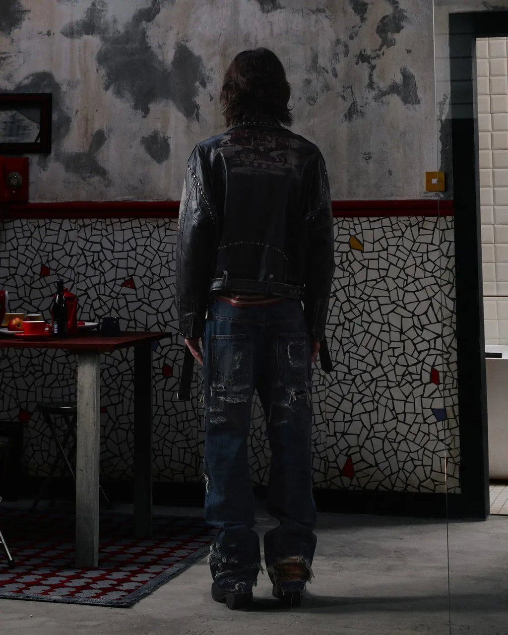 EMO "Shredded Truth" Vintage Straight Denim