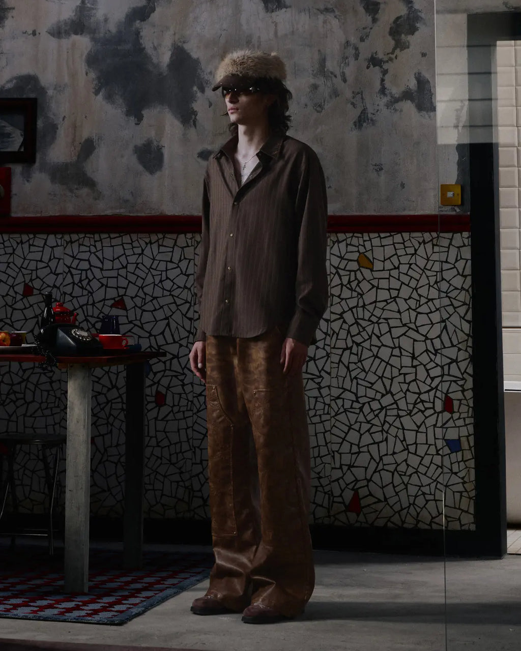 EMO "Mystic Jester" Striped TR Button-Down