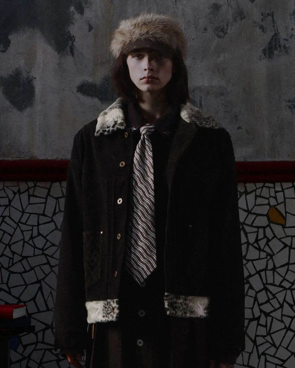 EMO  Vintage Suede Patchwork Jacket