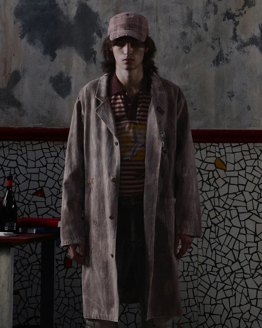 EMO "Film Noir" The Scorch Suede Trench