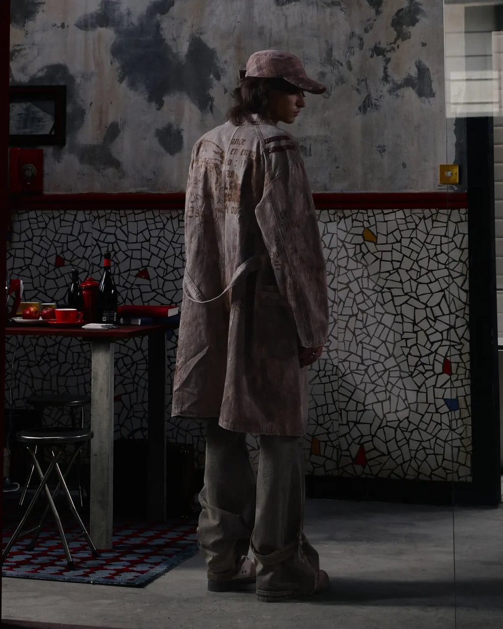 EMO "Film Noir" The Scorch Suede Trench