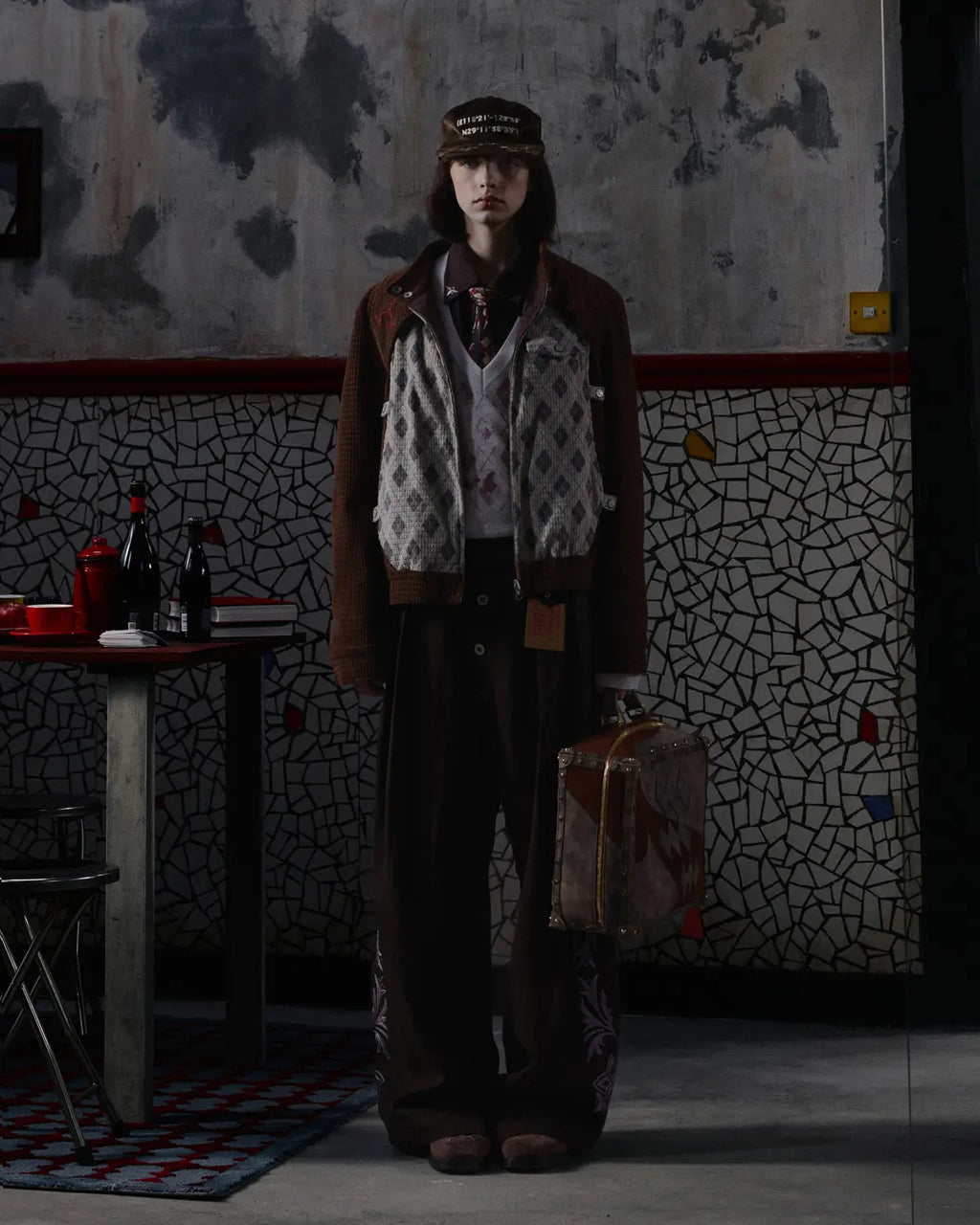 EMO Reversible Corduroy Waffle Bomber