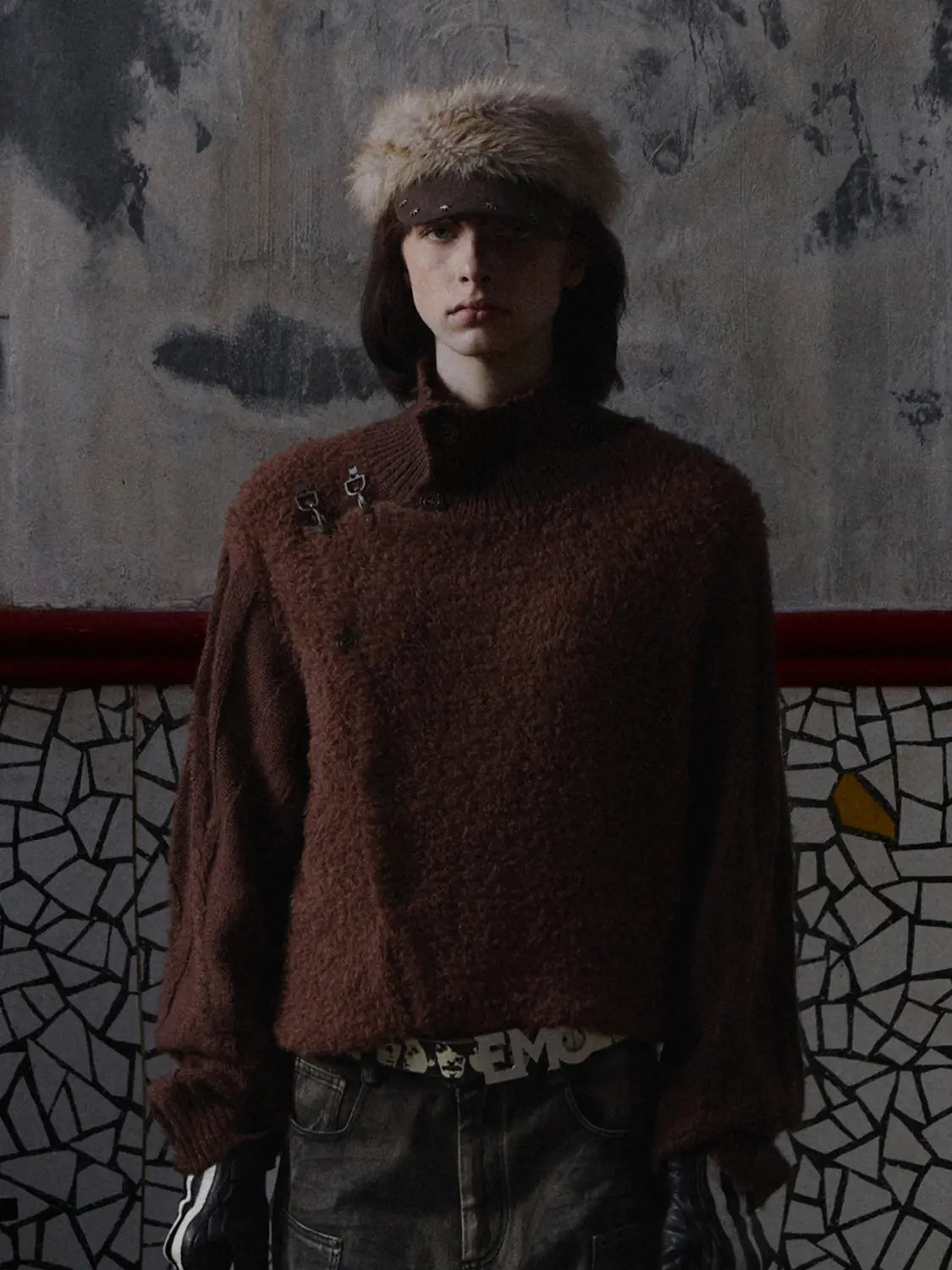 EMO Vintage Fencing Inspired Knit Sweater