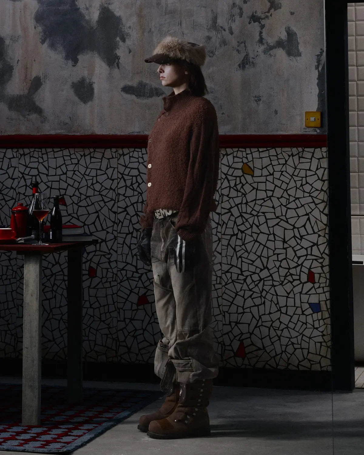 EMO Vintage Fencing Inspired Knit Sweater