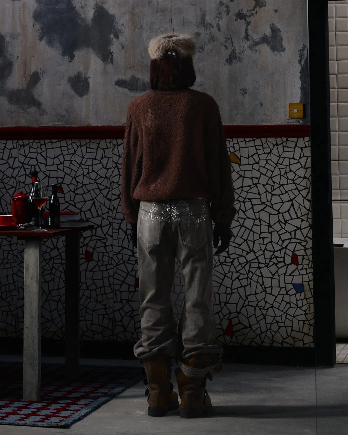 EMO Vintage Fencing Inspired Knit Sweater