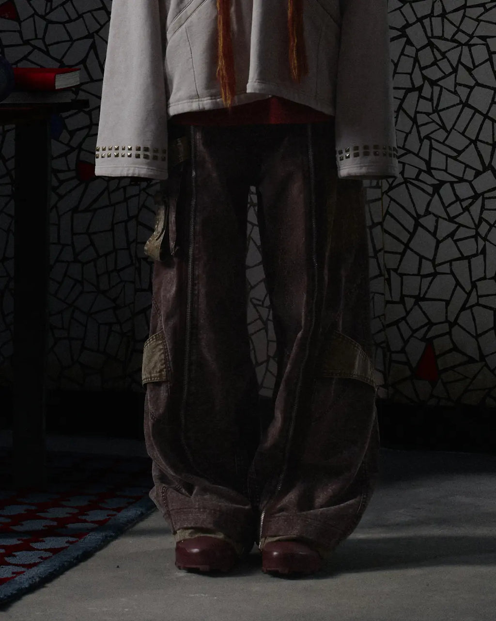 EMO Vintage Snow Wash Paratrooper Pants