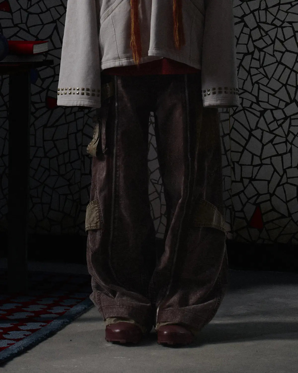 EMO Vintage Snow Wash Paratrooper Pants