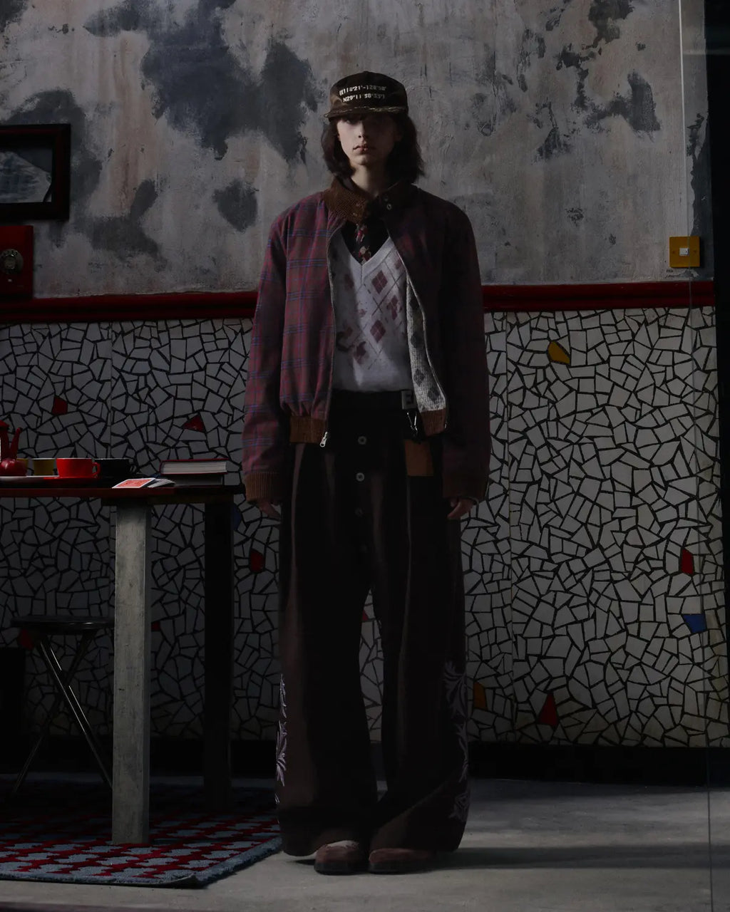 EMO Reversible Corduroy Waffle Bomber