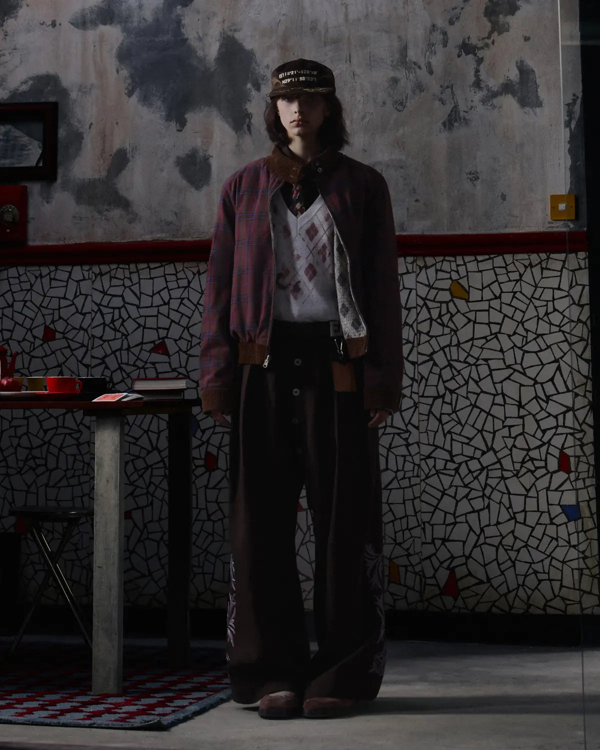 EMO Reversible Corduroy Waffle Bomber