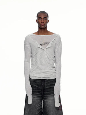 EMO "Digital Stigma" Layered Tencel Tee