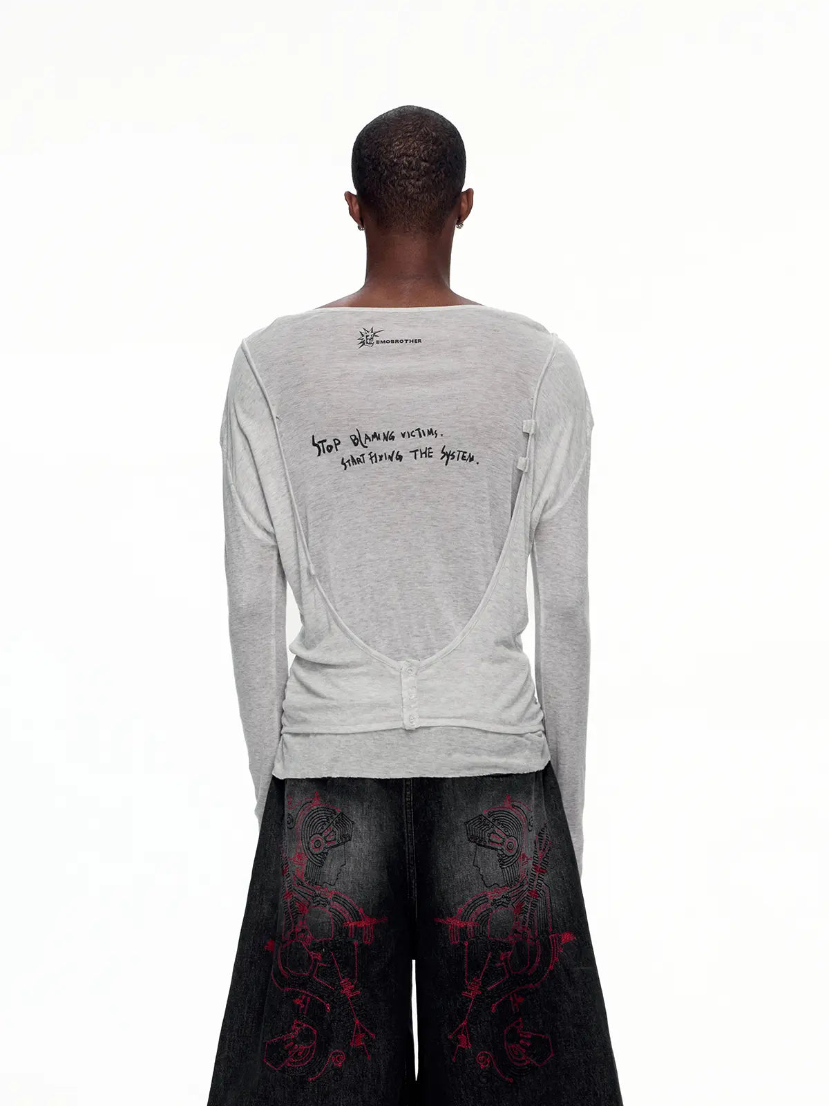 EMO "Digital Stigma" Layered Tencel Tee