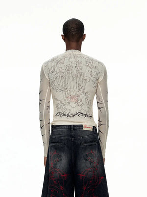 EMO "Digital Fracture" Graphic Sweatshirt