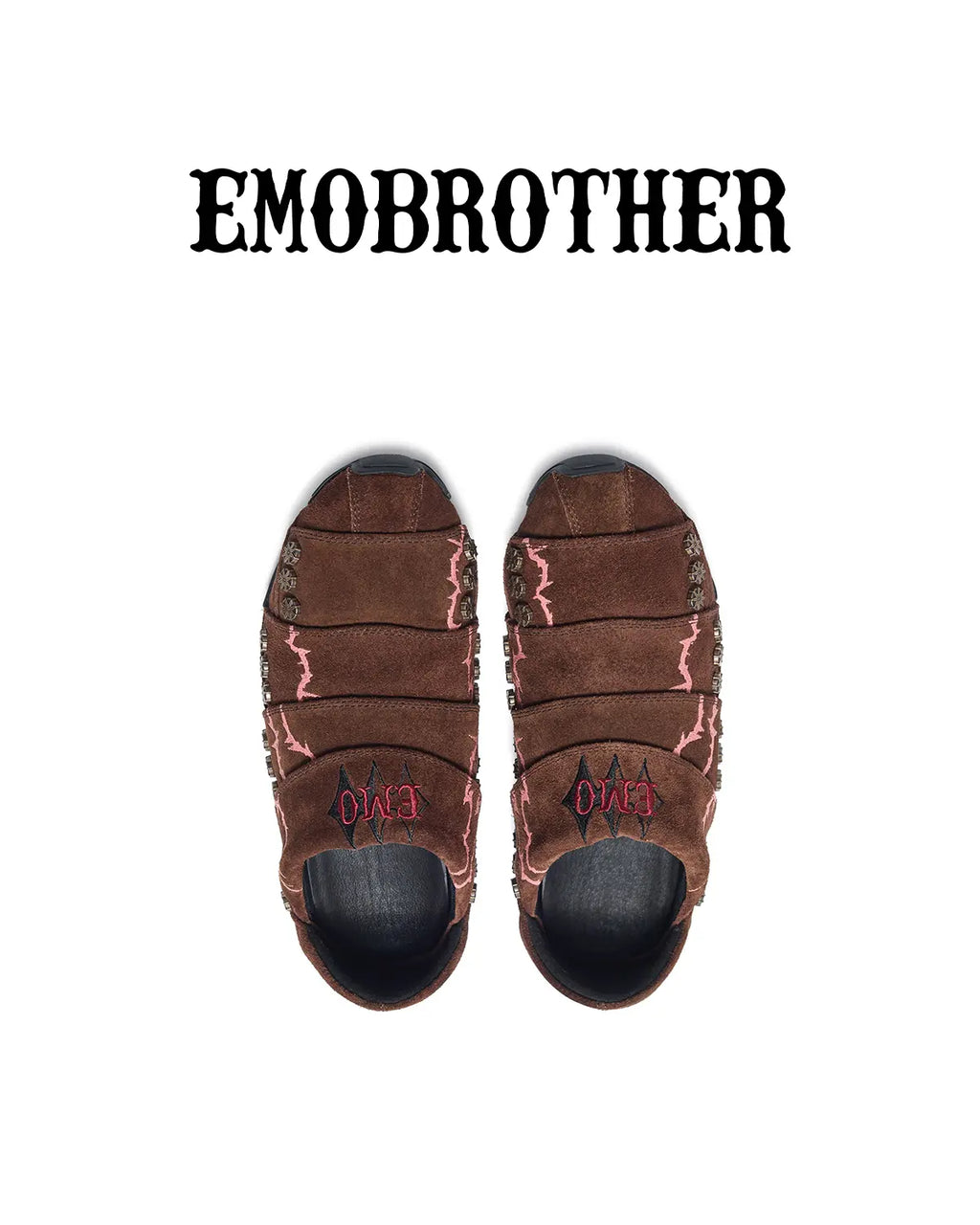 EMO Layered Suede Embroidered Sneaker