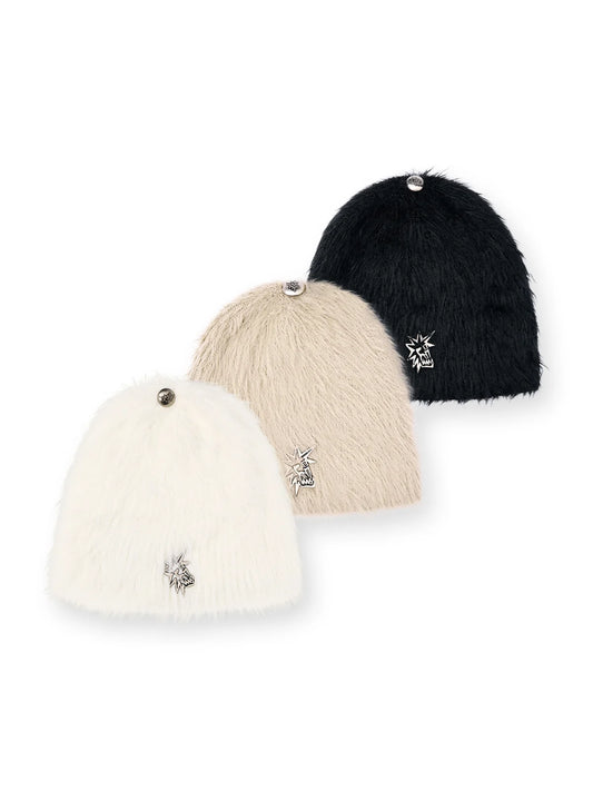EMO Faux Mink Knitted Hat