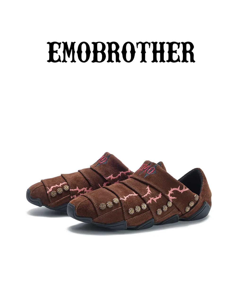 EMO Layered Suede Embroidered Sneaker