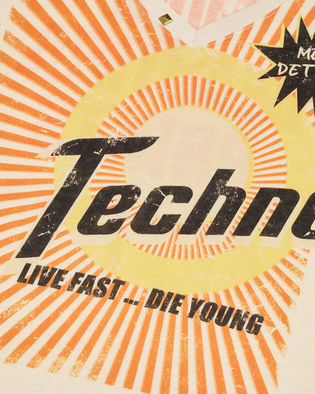 EMO Techno Wash Fitted V-Neck Tee