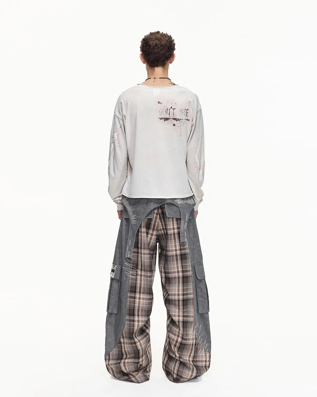 EMO"Digital Scar" Patchwork Trousers