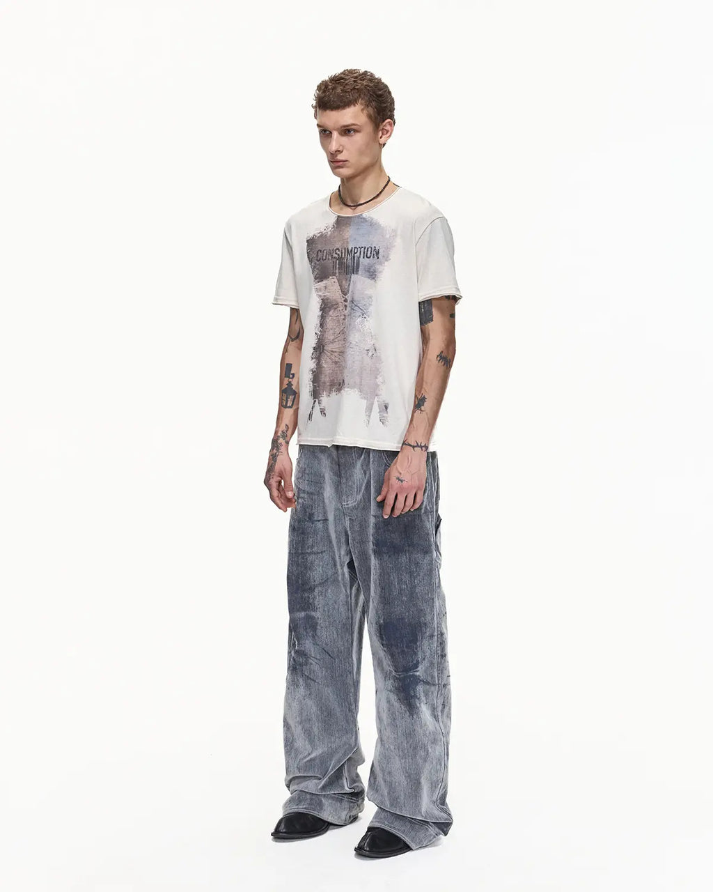 EMO Wash Curved Fit Velvet Jeans