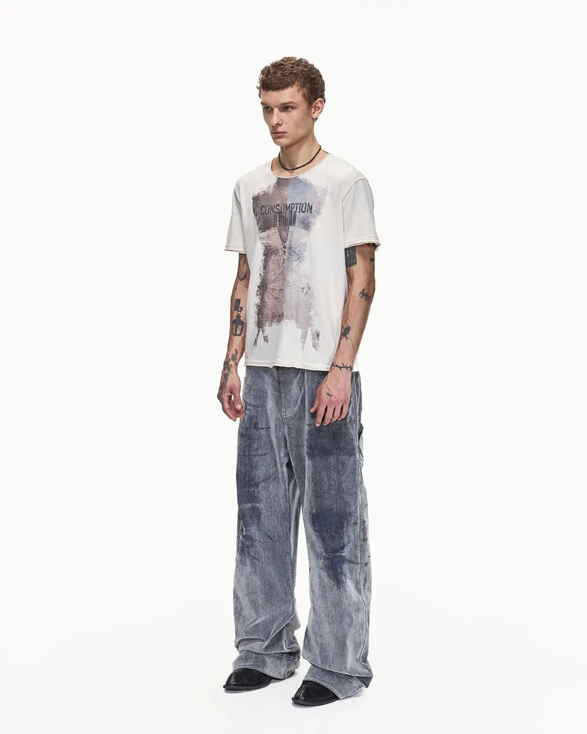 EMO Wash Curved Fit Velvet Jeans