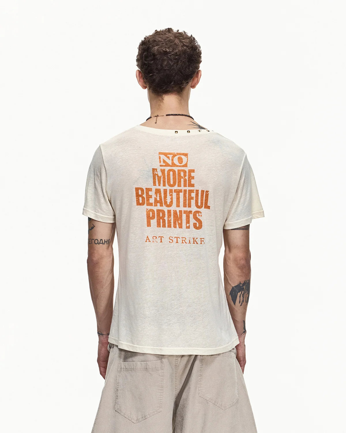 EMO Techno Wash Fitted V-Neck Tee