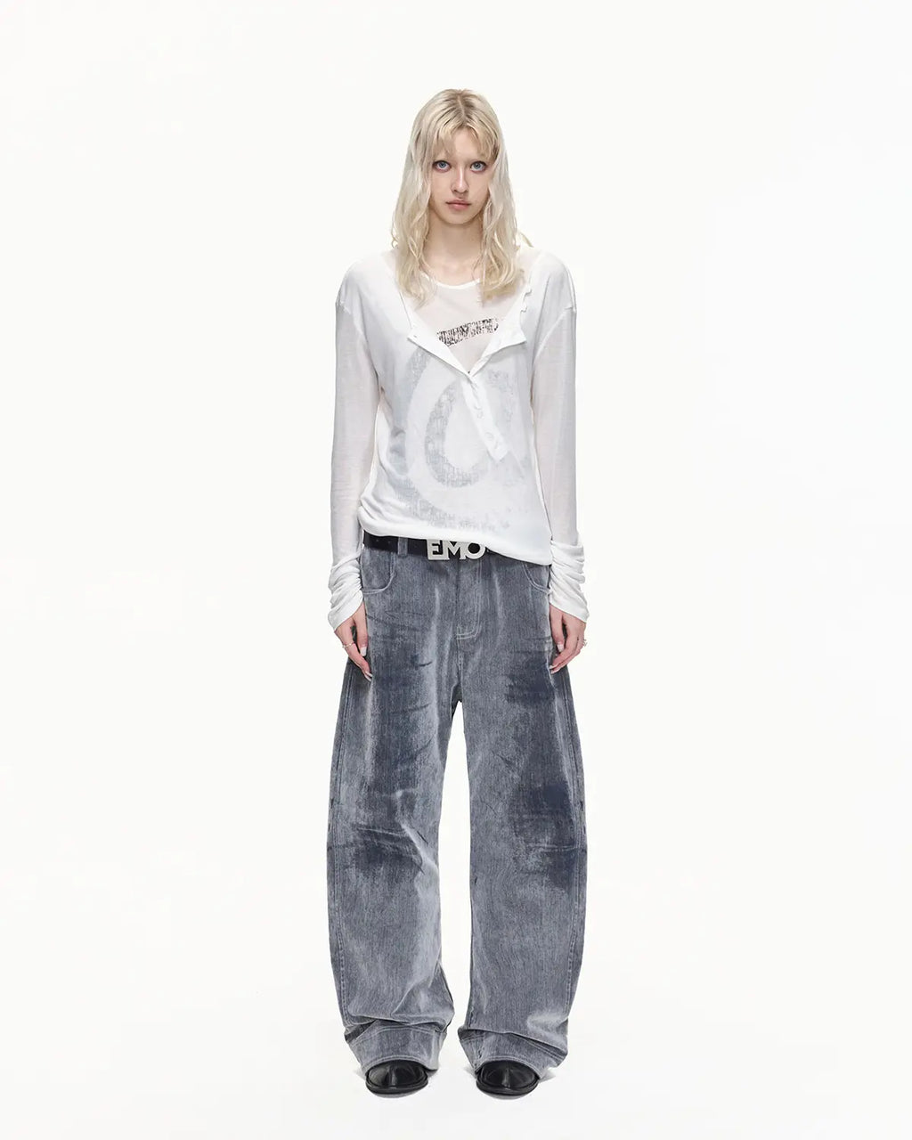 EMO "Digital Stigma" Layered Tencel Tee