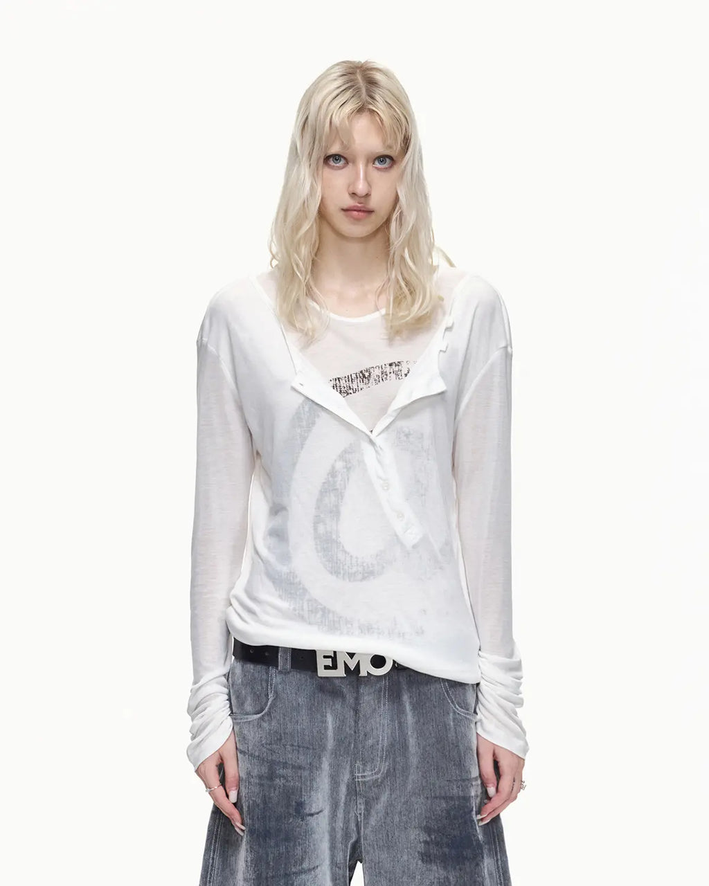 EMO "Digital Stigma" Layered Tencel Tee