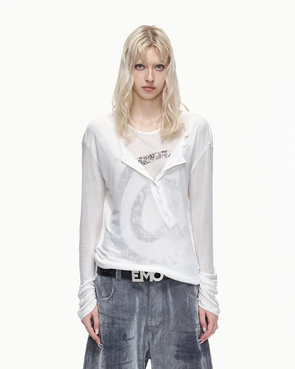 EMO "Digital Stigma" Layered Tencel Tee