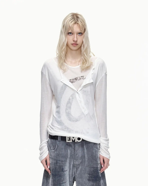 EMO "Digital Stigma" Layered Tencel Tee