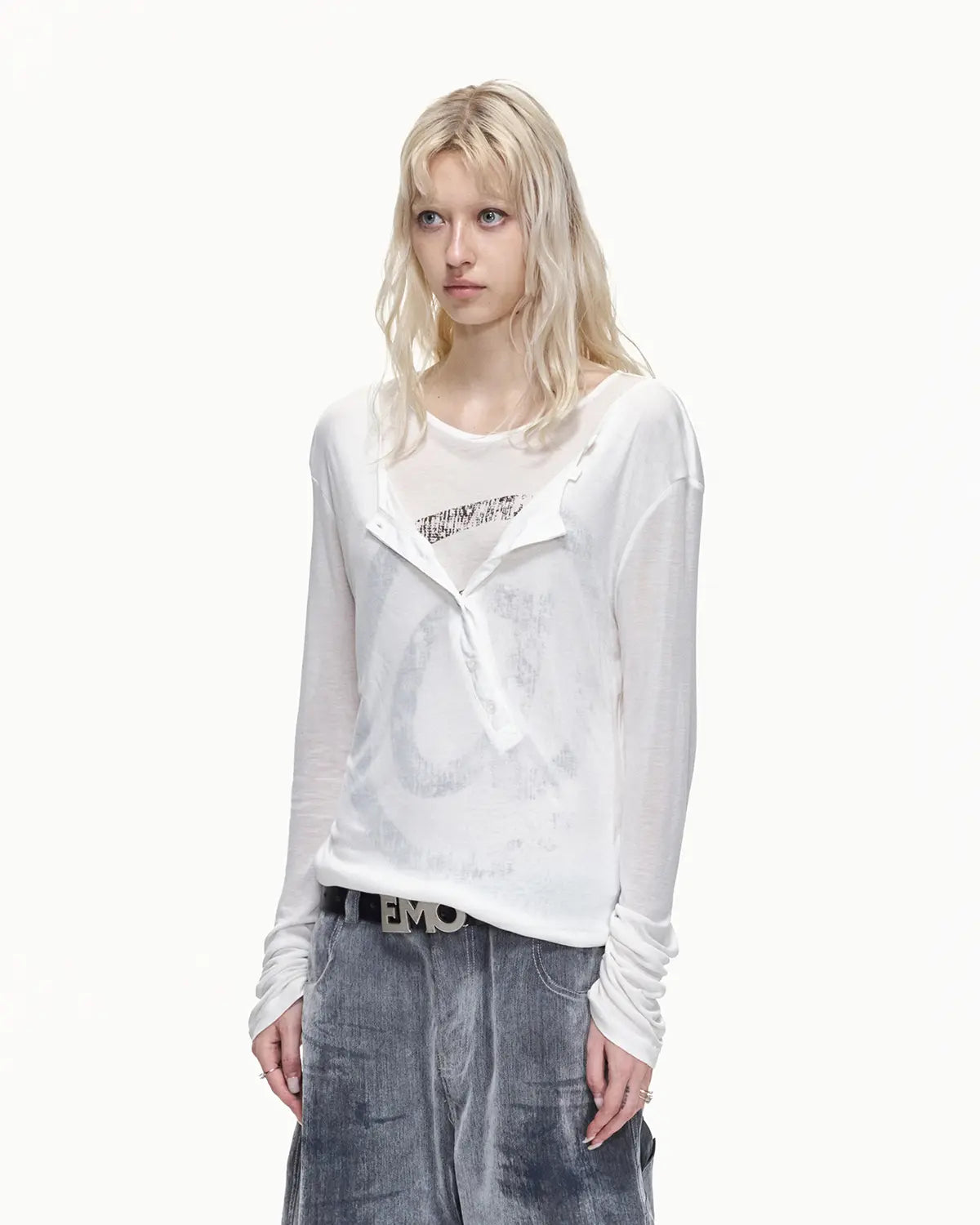 EMO "Digital Stigma" Layered Tencel Tee