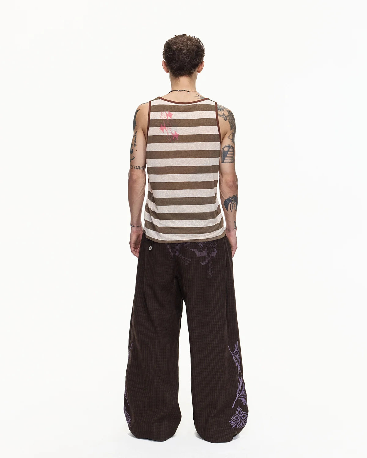 EMO Torn Smiley Stripe Tank
