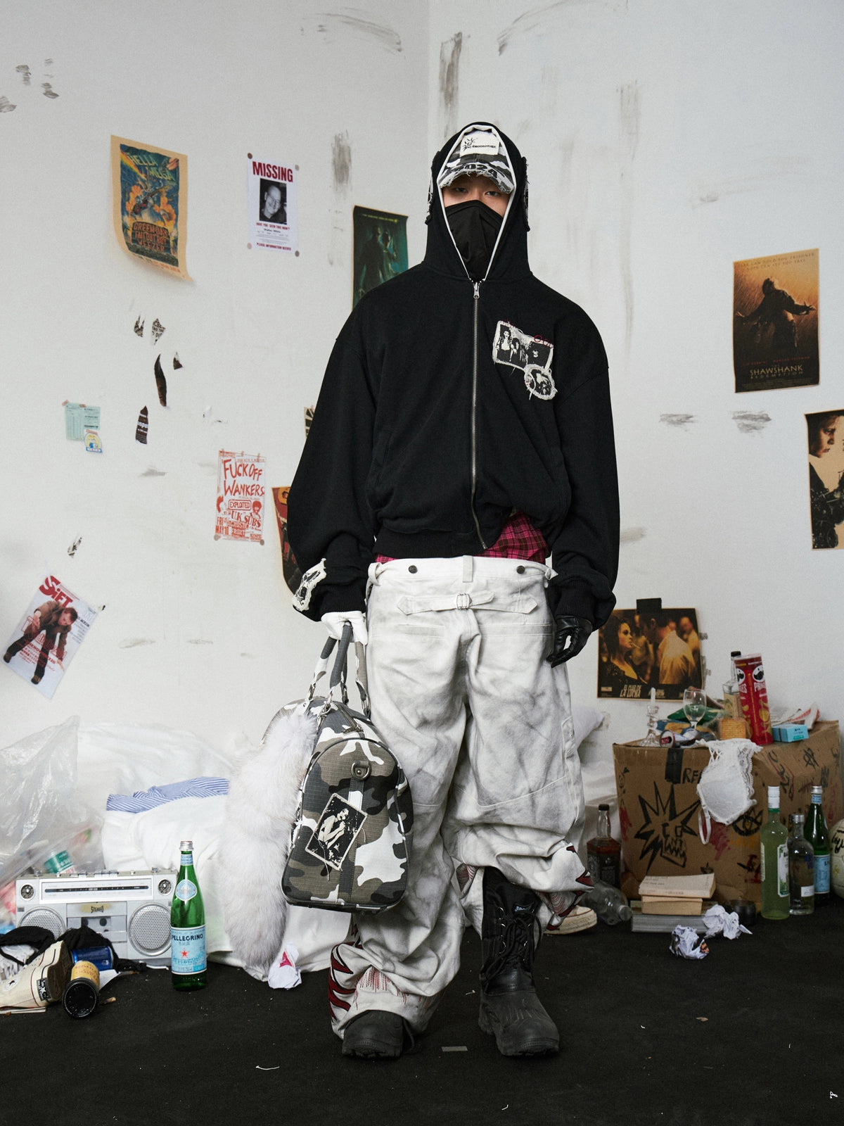 Reversible Dyed Zip-Up Hoodie