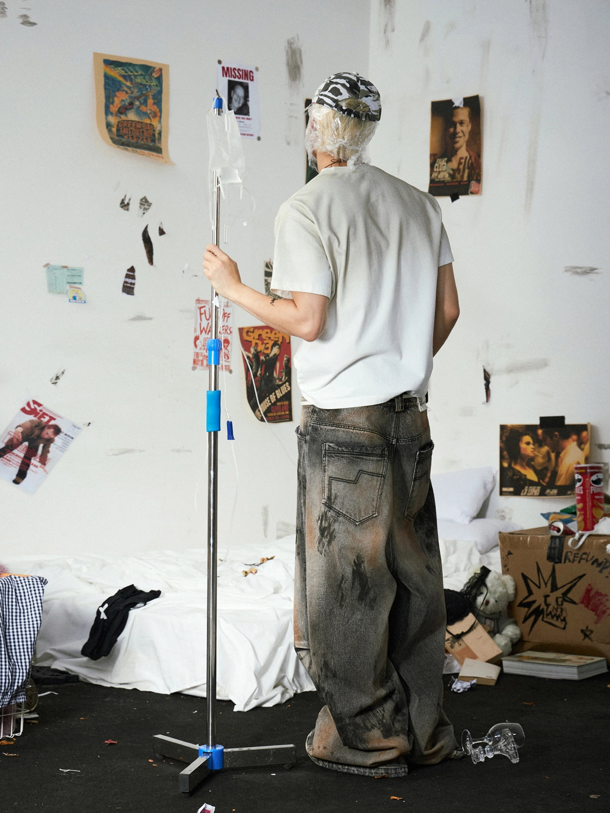 Patch Printed Loose T-Shirt